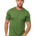Men's Merino Wool Henley T-shirt 170 Olive Green