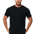 Men's Merino Wool Black Pocket T-Shirt