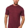 Men's Merino Wool Burgundy Pocket T-Shirt