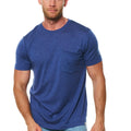 Men's Merino Wool Windsor Blue Pocket T-Shirt