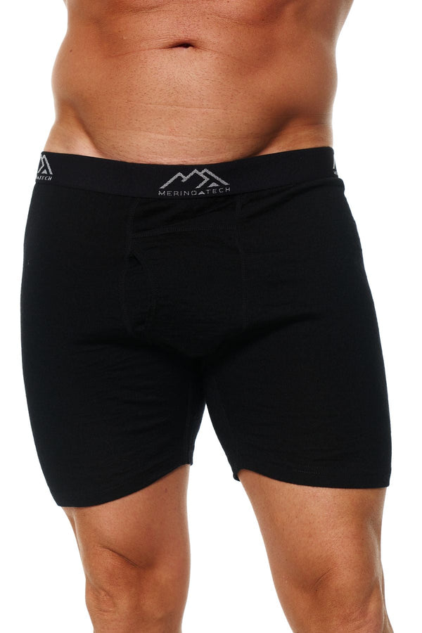 Men's Merino Boxers 190 Black Coal (1 Pack)