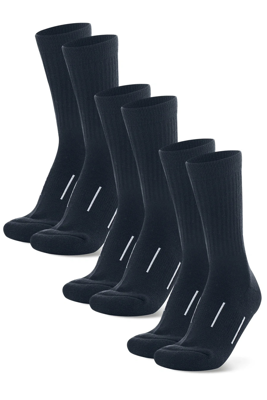 Merino Wool Hiking Socks - (Pack of 3) Navy Blue