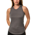 Women's Merino Wool Highneck Tank Top Perfect Grey