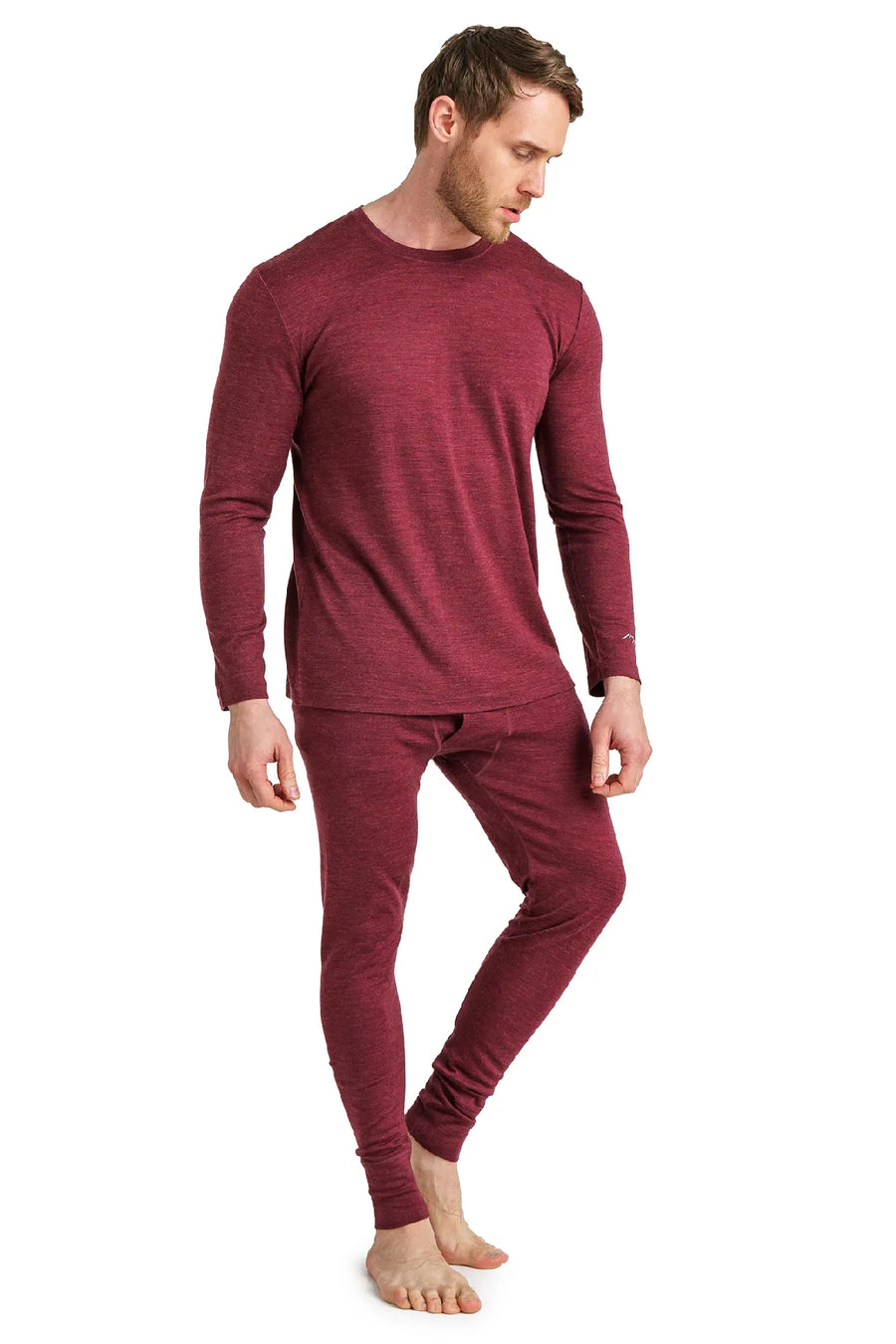 Men's Merino Thermal Set 165 Burgundy