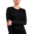 Women Merino Long Sleeve 165 Black (+socks)