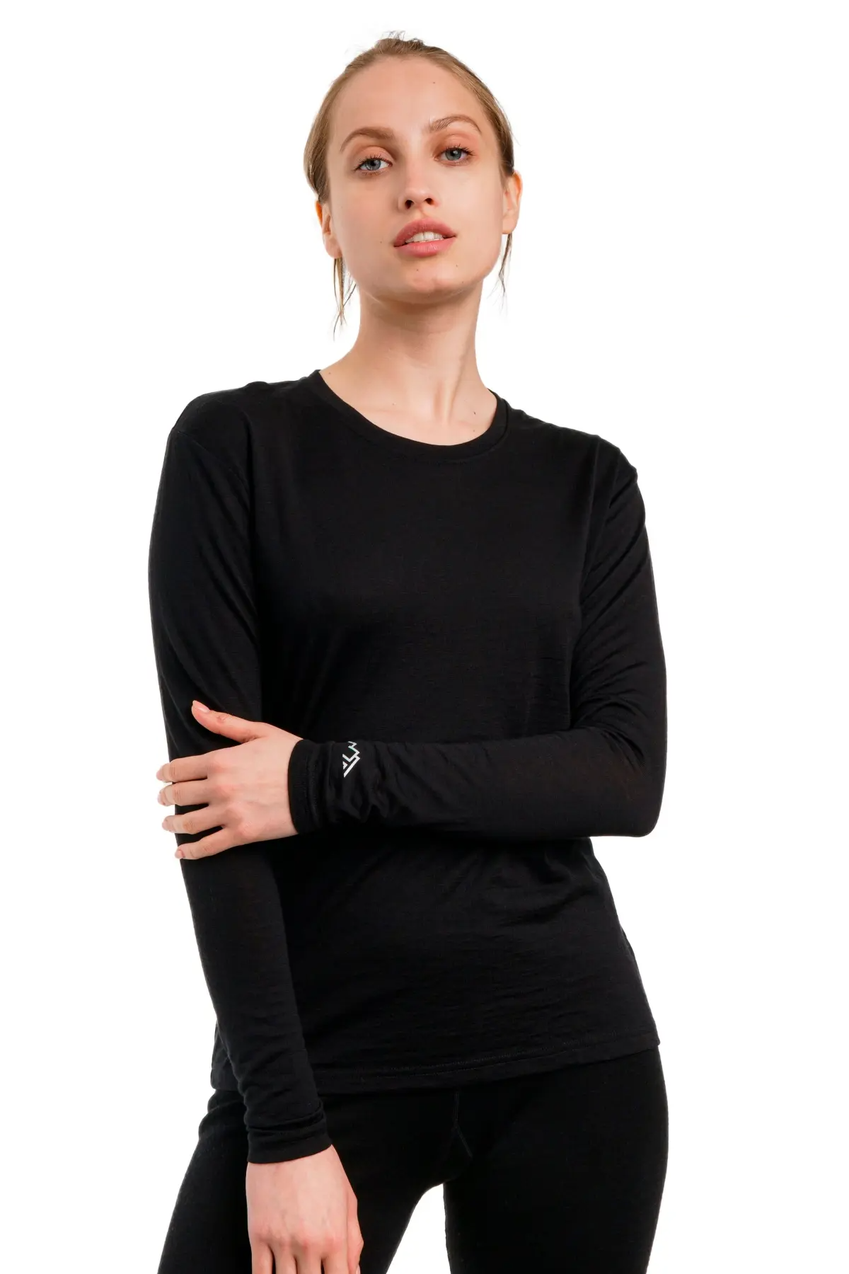Women Merino Long Sleeve 165 Black (+socks)