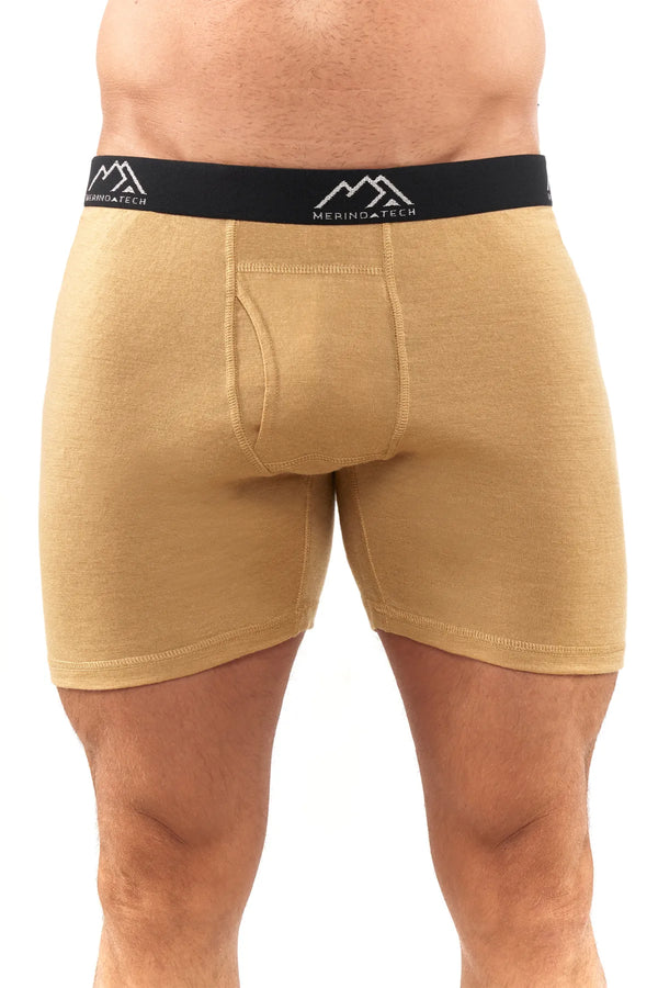 Men's Merino Boxers 190 Brief Camel (1 Pack)