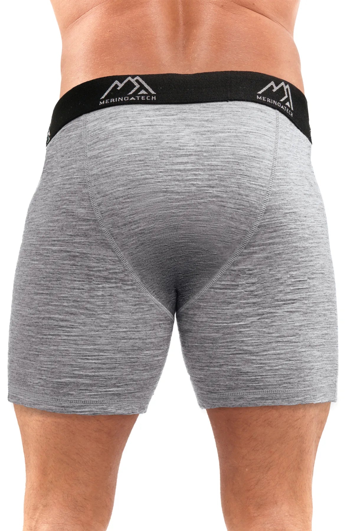 Men's Merino Boxers 190 Heathered Grey (2 Pack)