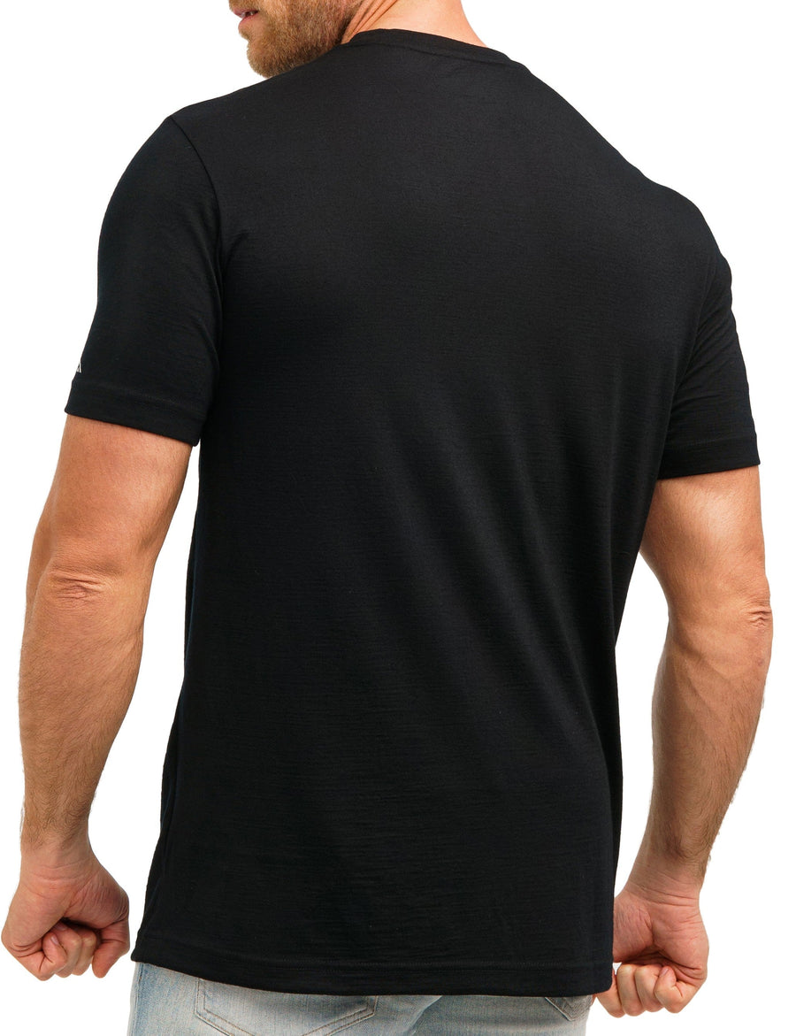 Men's Merino T-shirt Black Coal