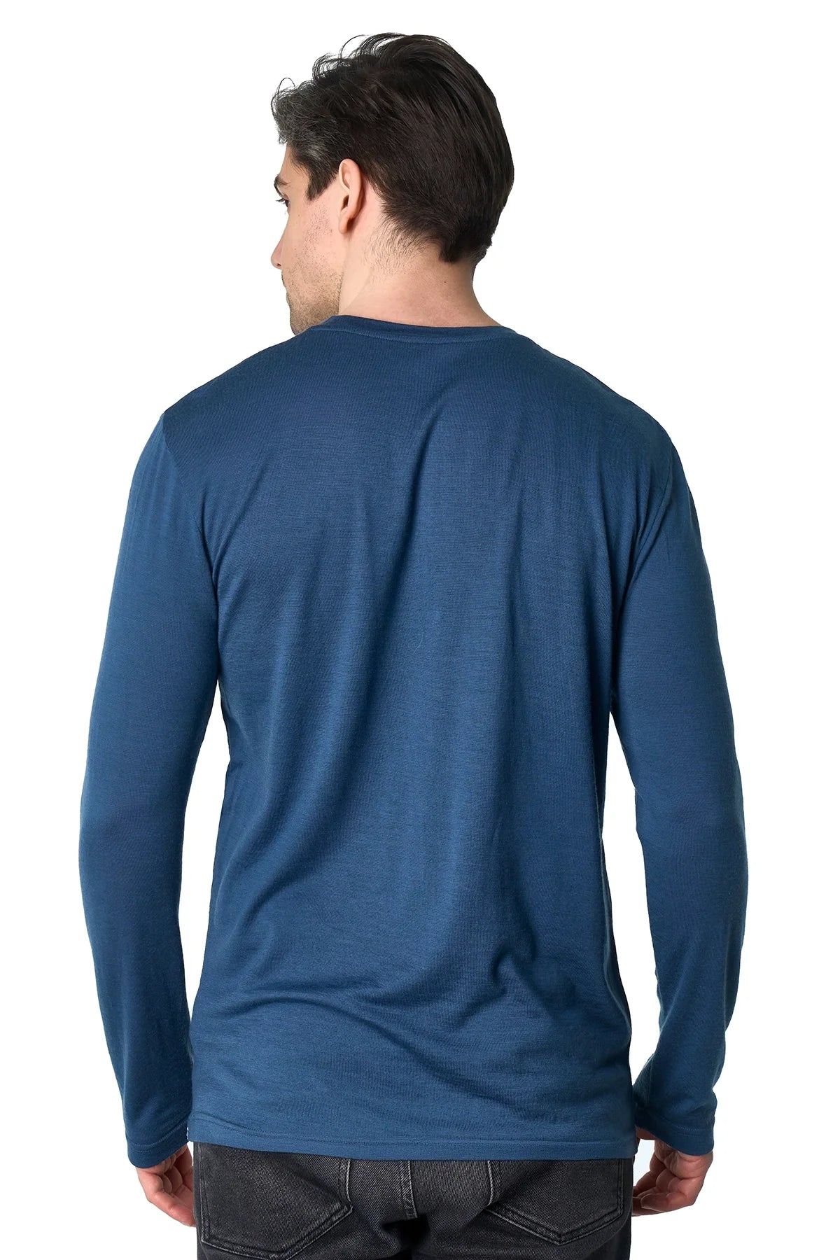 Men's Merino Long Sleeve 190 Denim Blue