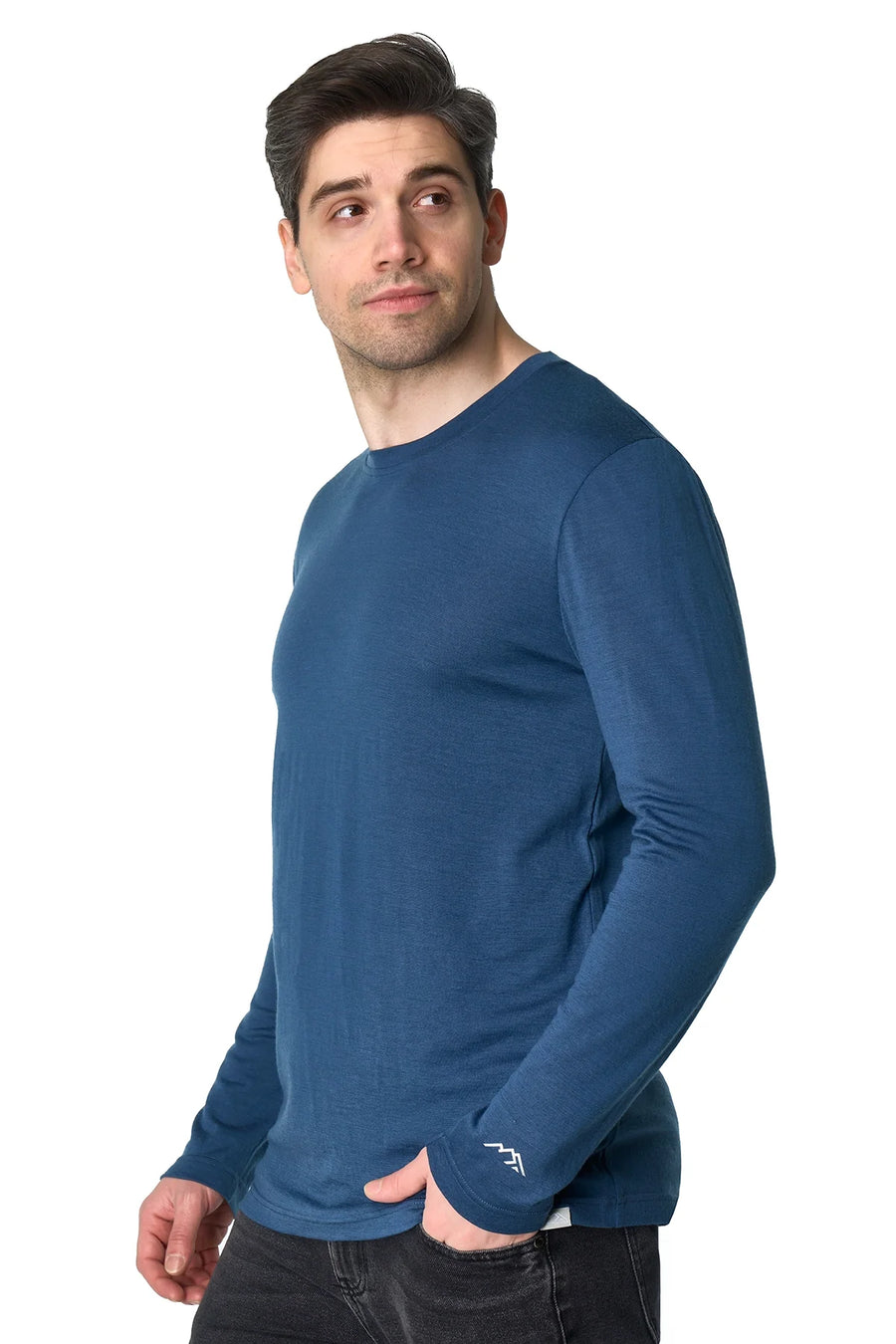 Men's Merino Long Sleeve 190 Denim Blue