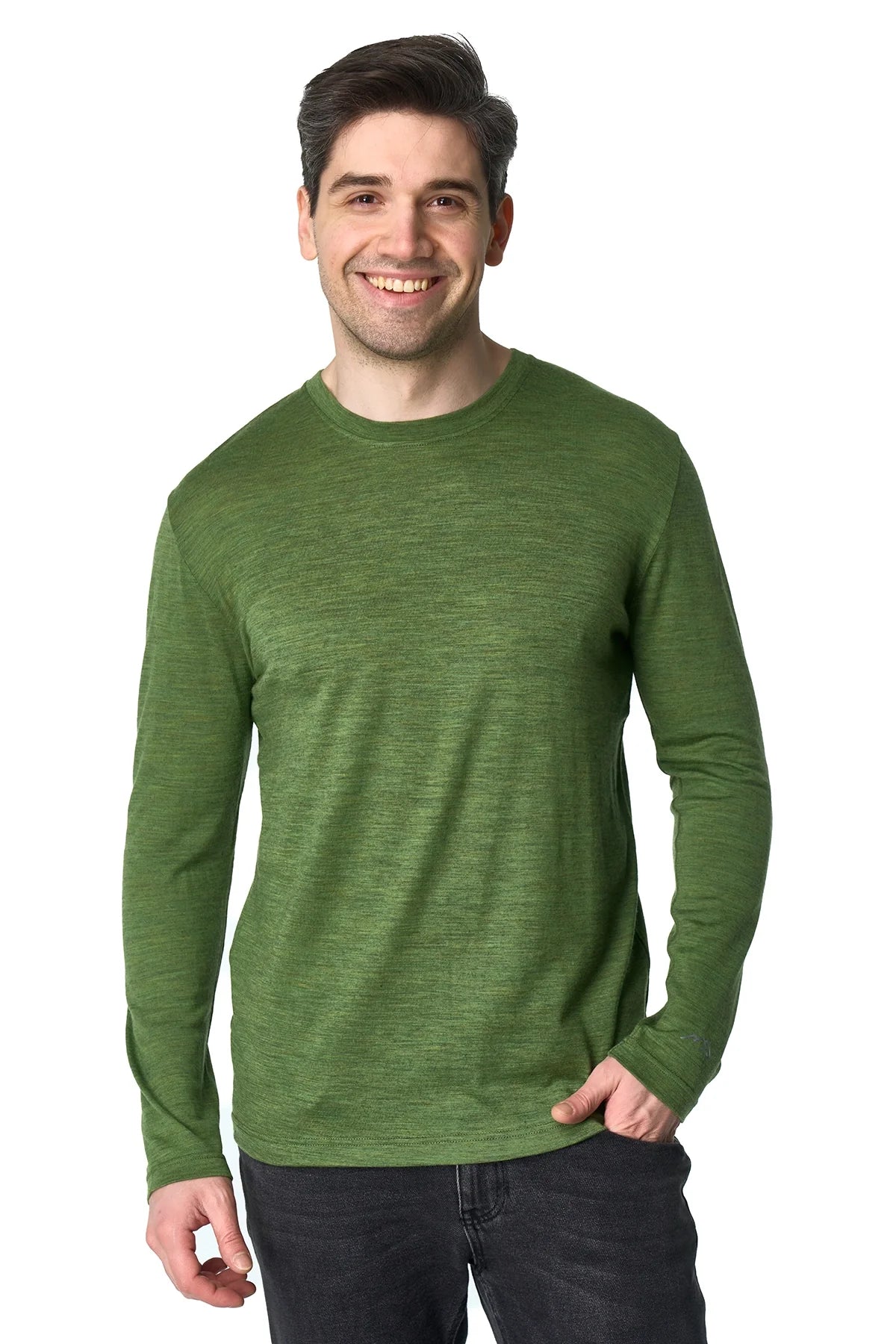Men's Merino Long Sleeve 190 Olive Green