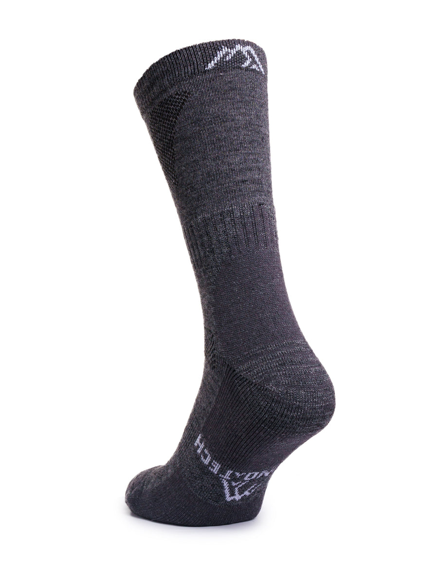 Merino Wool Wool Hiking Socks - (Pack of 3) Charcoal