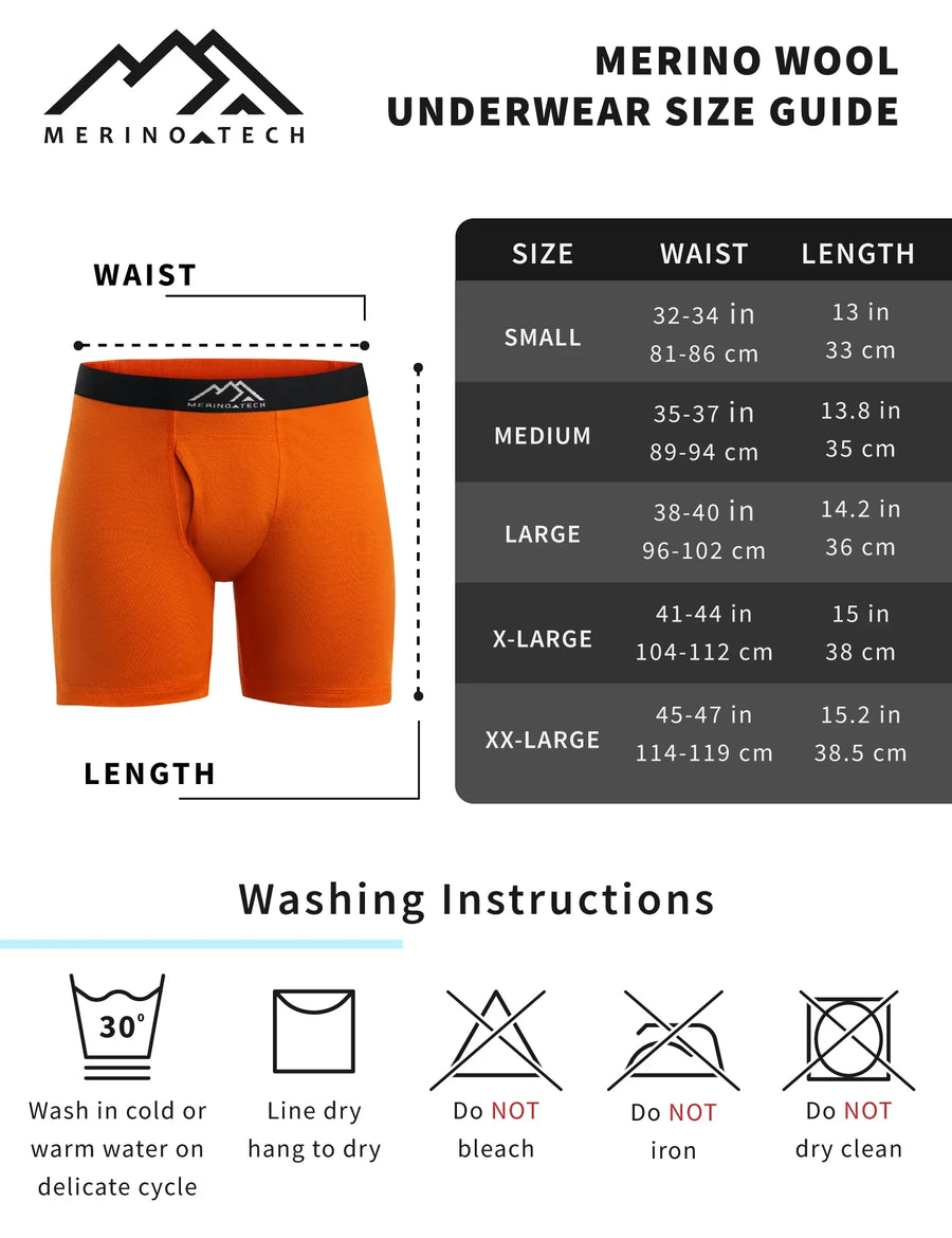 Men's Merino Boxers 190 Charcoal Grey (1 Pack)