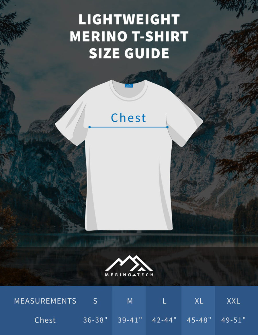 Men's Merino Sport T-shirt Saphire Blue