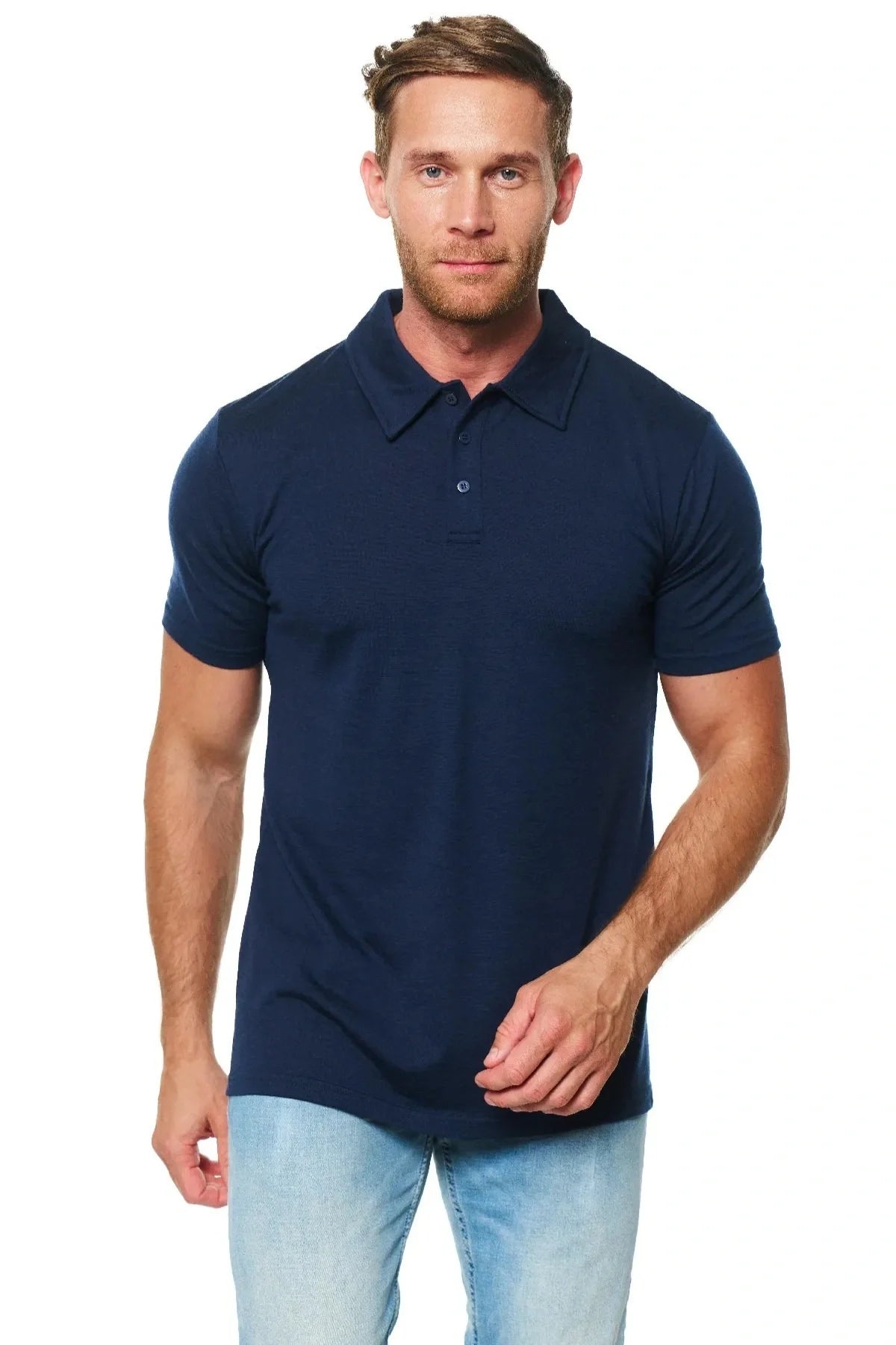 Men's Merino Polo 180 Midnight Navy