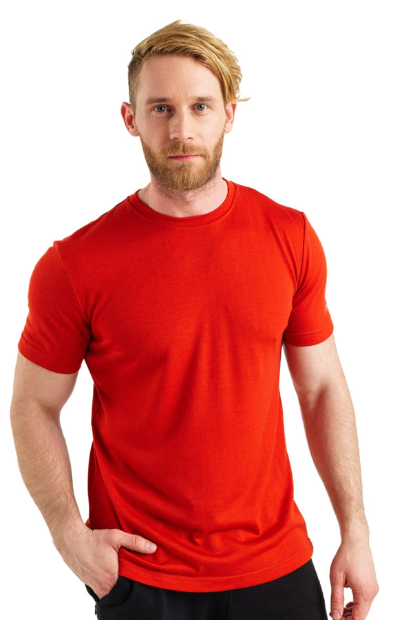 Men's Merino T-shirt 180 Red (+socks)