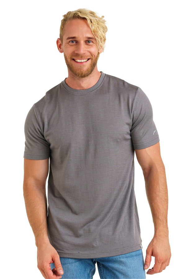 Men's Merino T-shirt 180 Perfect Gray (+socks)