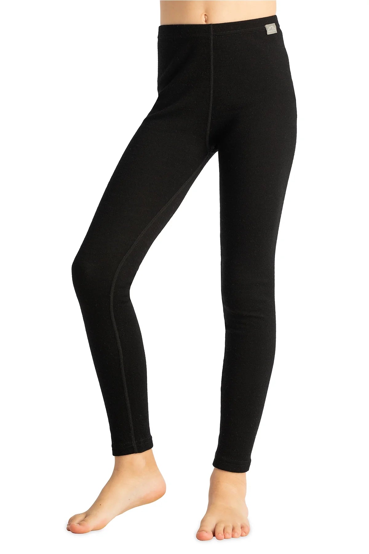 Kids' Merino Wool Pants 250 Black