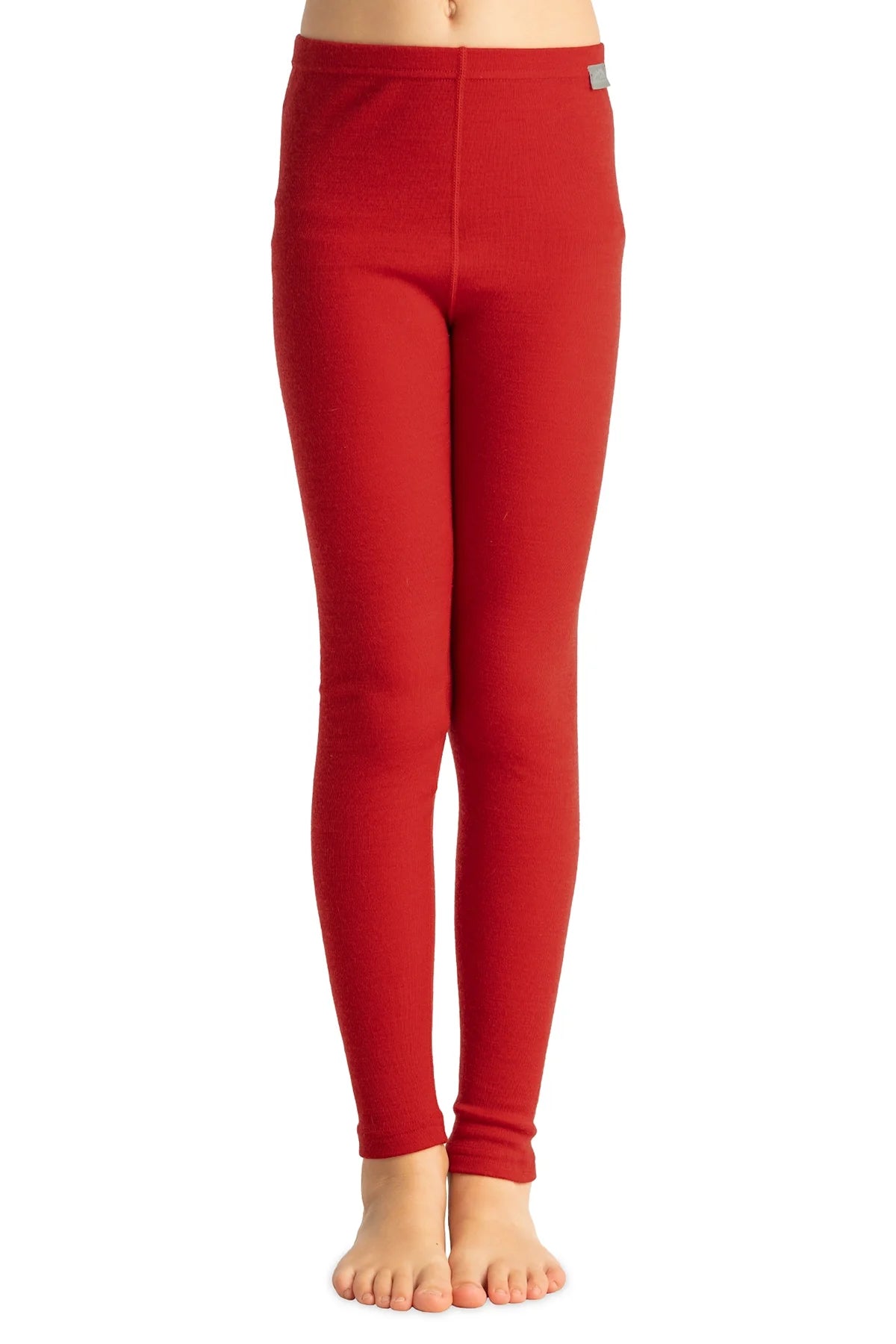 Kids' Merino Wool Pants 250 Cherry Red