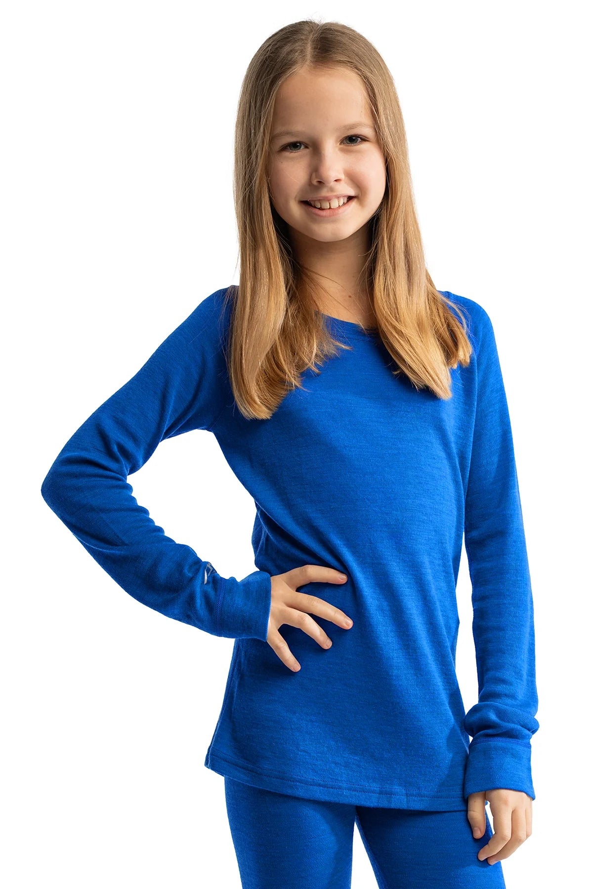 Kids' Merino Wool Long Sleeve 250 Cobalt Blue