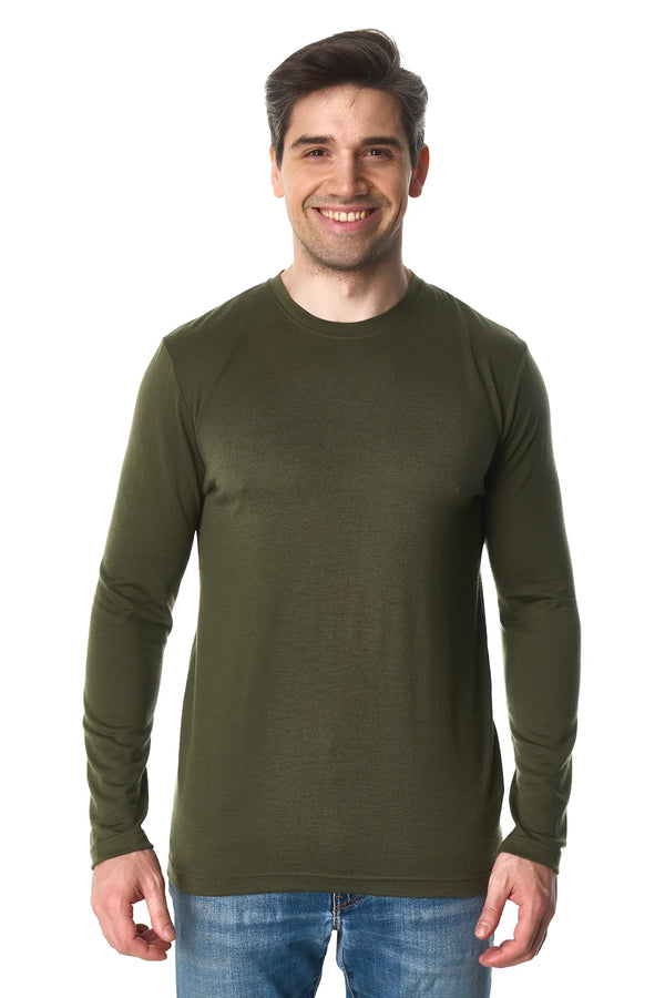 Men's Merino Long Sleeve 190 Dark Olive