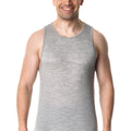 Men's Merino Wool Tank Top A-Shirt Heather Grey