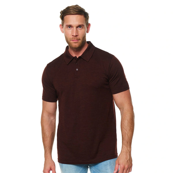 Men's Merino Polo 180 Bordo