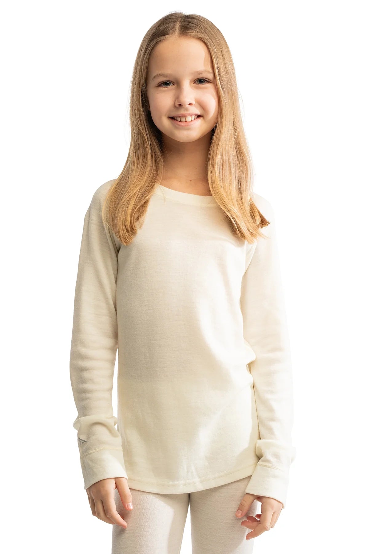 Kids' Merino Wool Long Sleeve 250 Natural Merinos