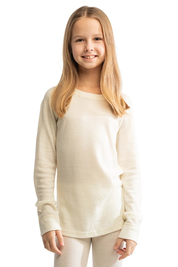 Kids' Merino Wool Long Sleeve 250 Natural Merinos