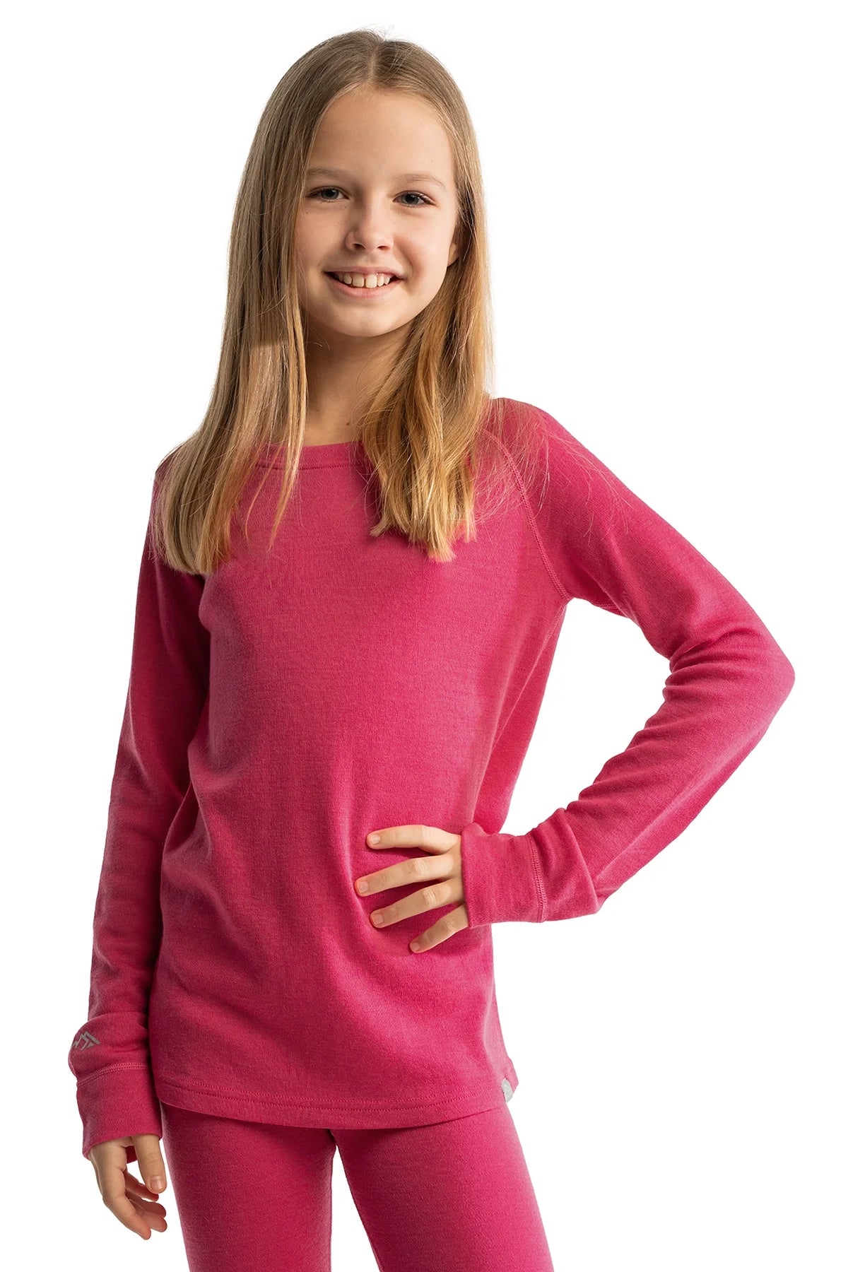 Kids' Merino Wool Long Sleeve 250 Pink