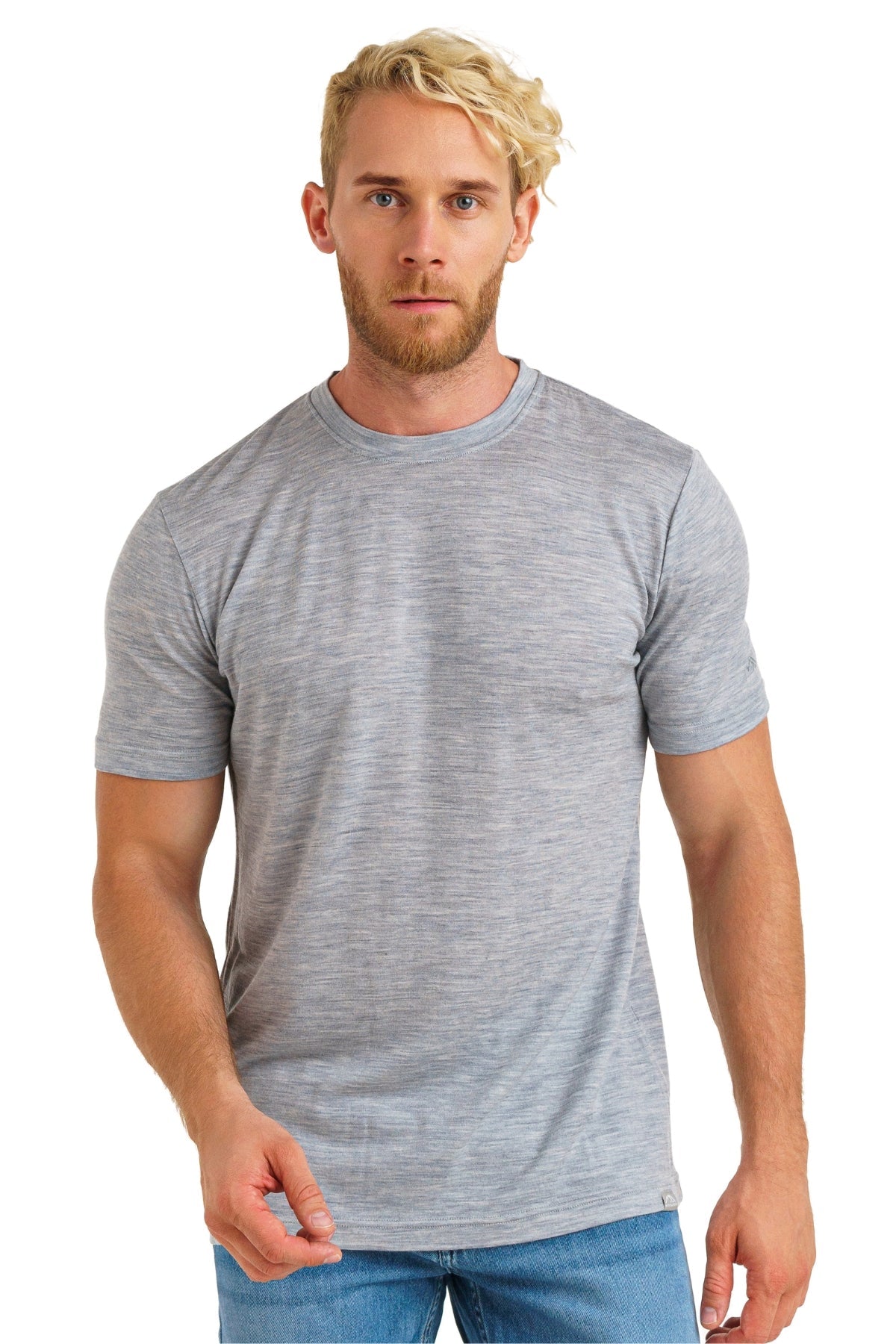 Men's Merino T-shirt 180 Grey Melange (+socks)