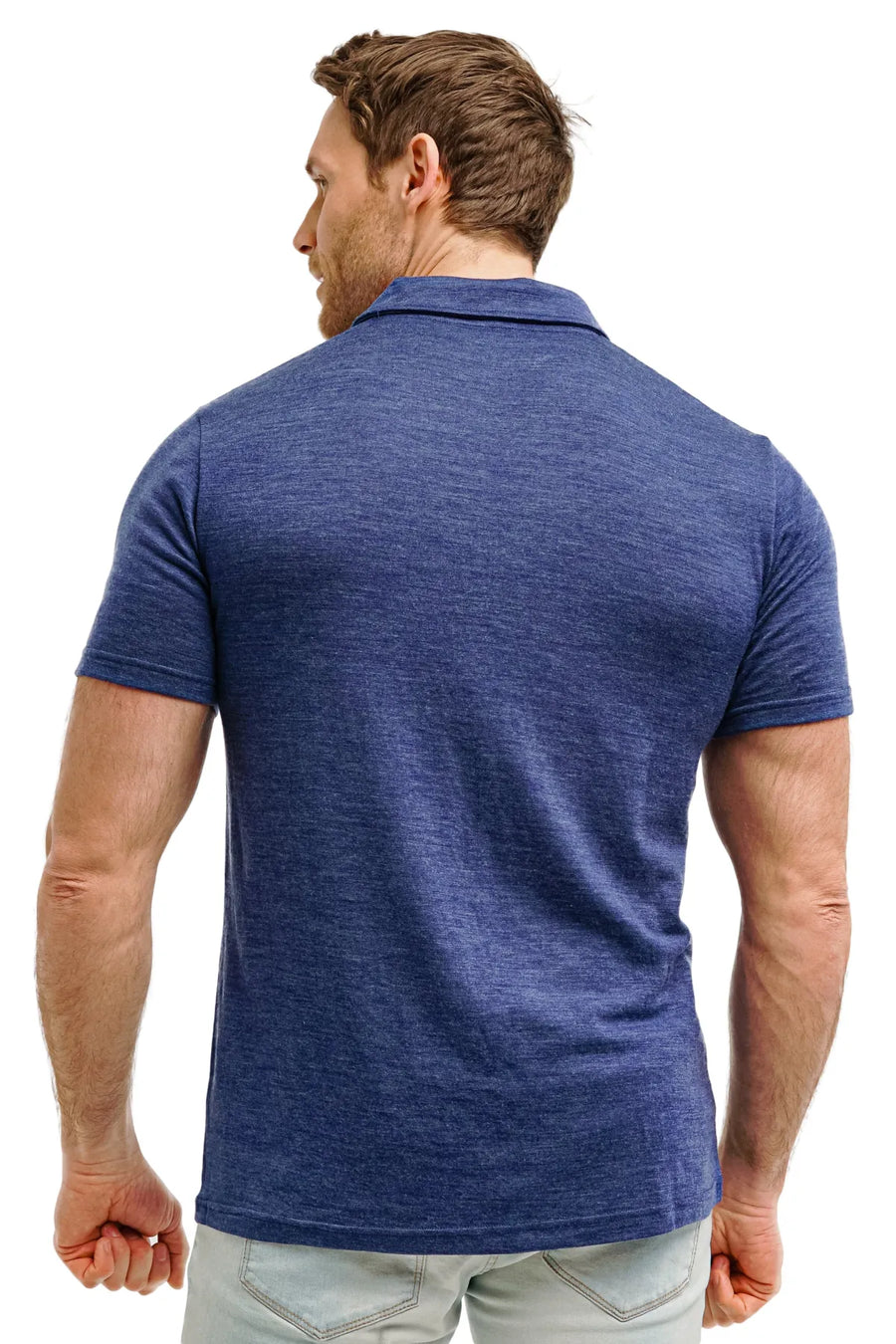 Men's Merino Polo 180 Windsor Blue