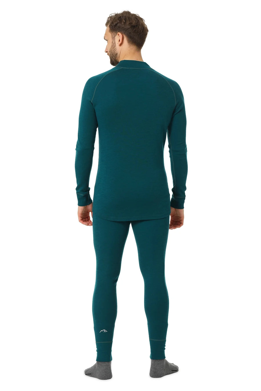 Men's Merino Thermal Set Zip 250 Deep Teal