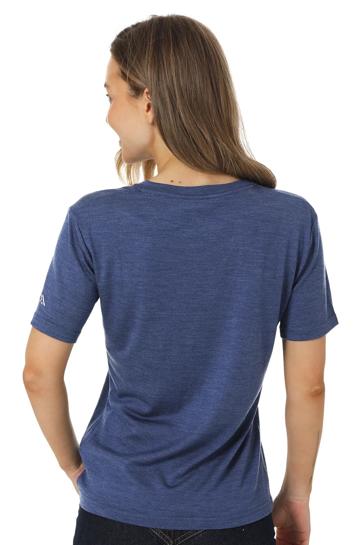Women's Merino T-shirt 180 Windsor Blue | V-Neck (+socks)