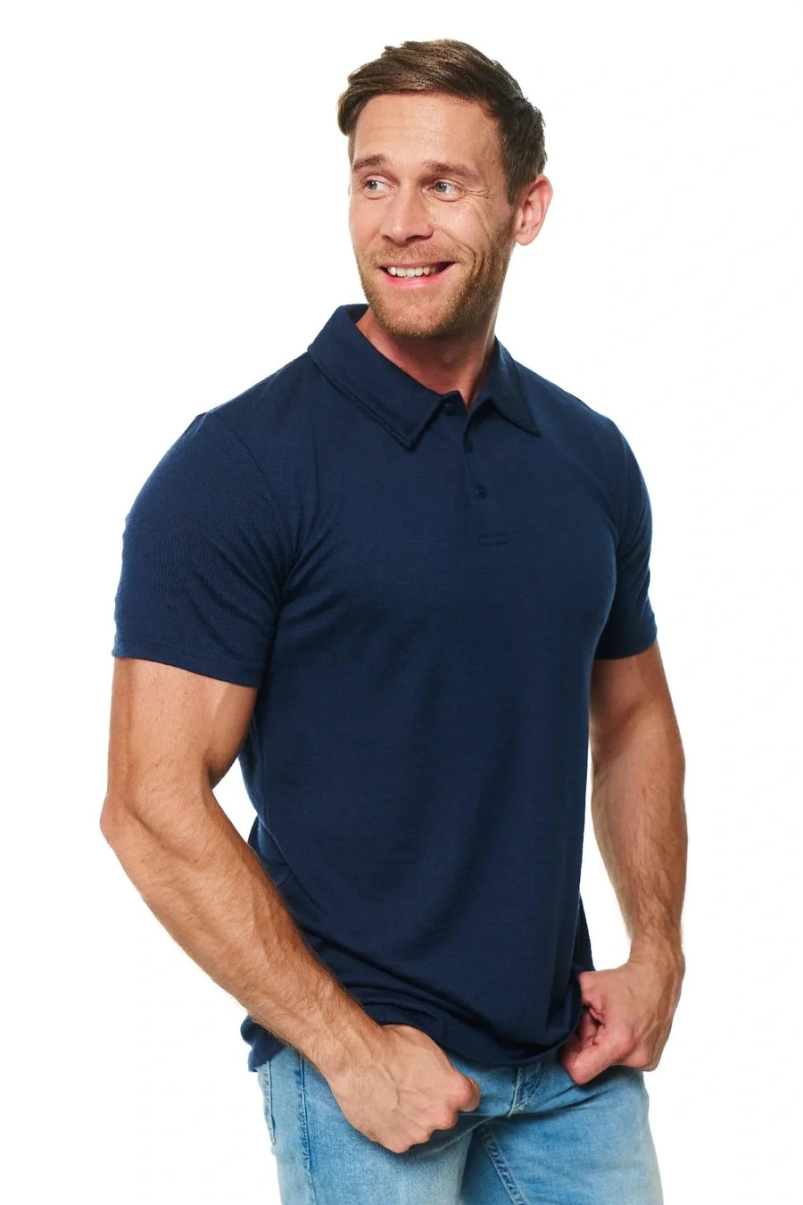 Men's Merino Polo 180 Midnight Navy