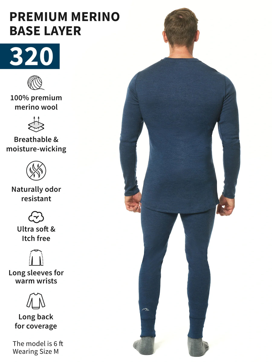 Men's Merino Thermal Set 320 Navy