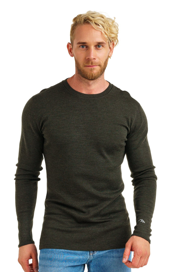 Men's Merino Long Sleeve 320 Army Green
