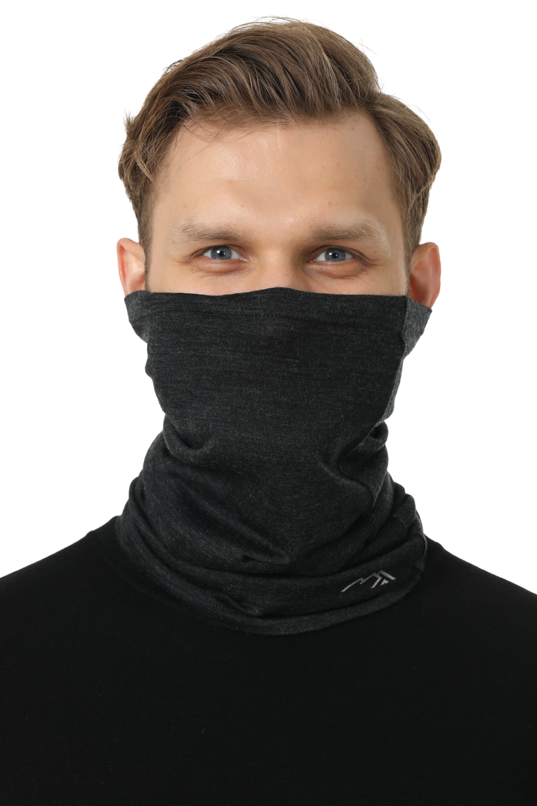 Merino Neck Gaiter 165 Charcoal