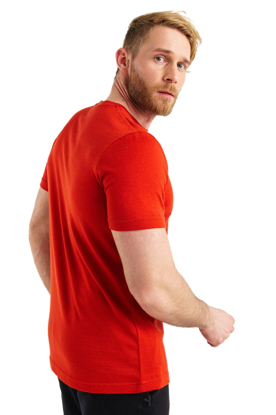 Men's Merino T-shirt 180 Red (+socks)