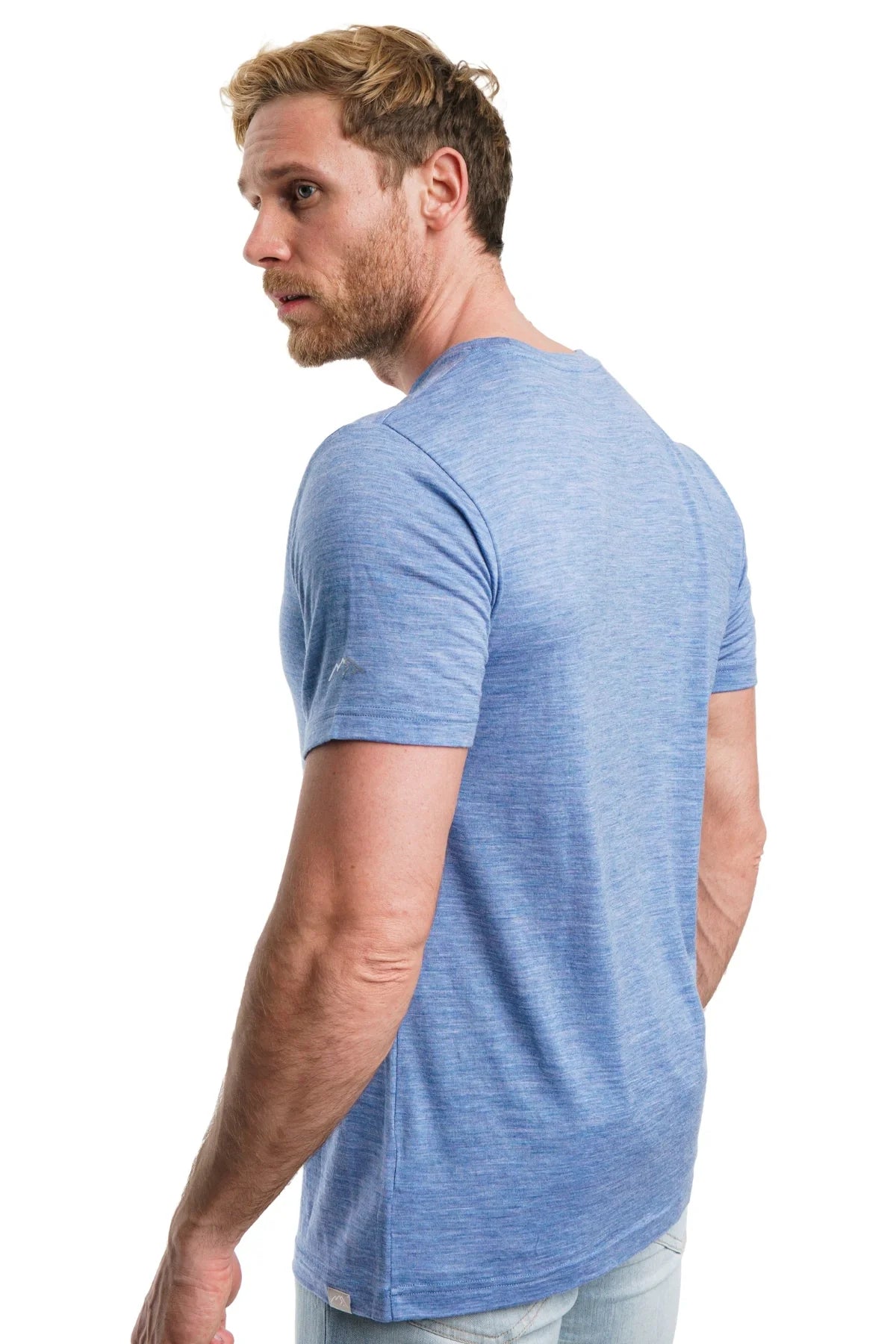 Men's Merino T-shirt 180 Deep Blue Melange (+socks)