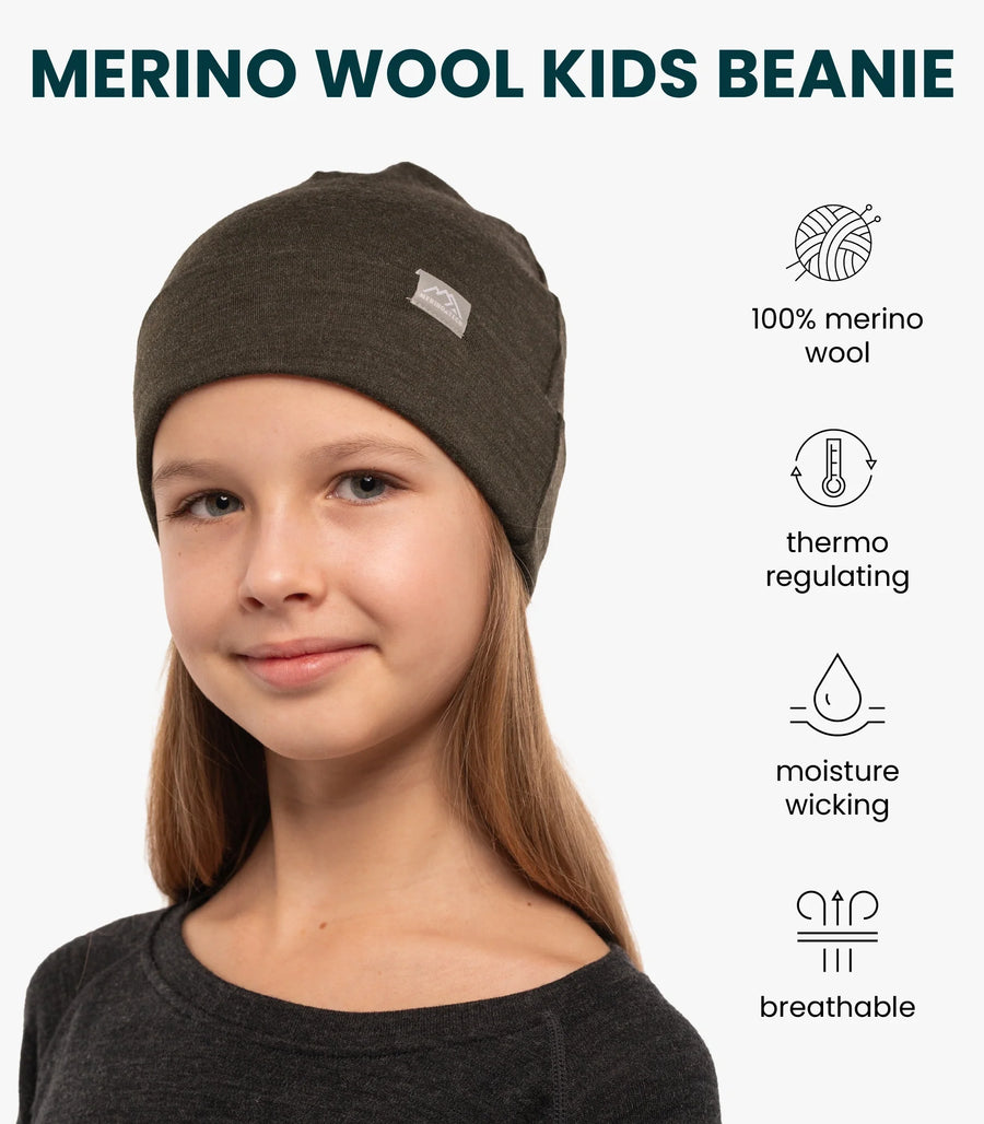Kids' Beanie Army Green
