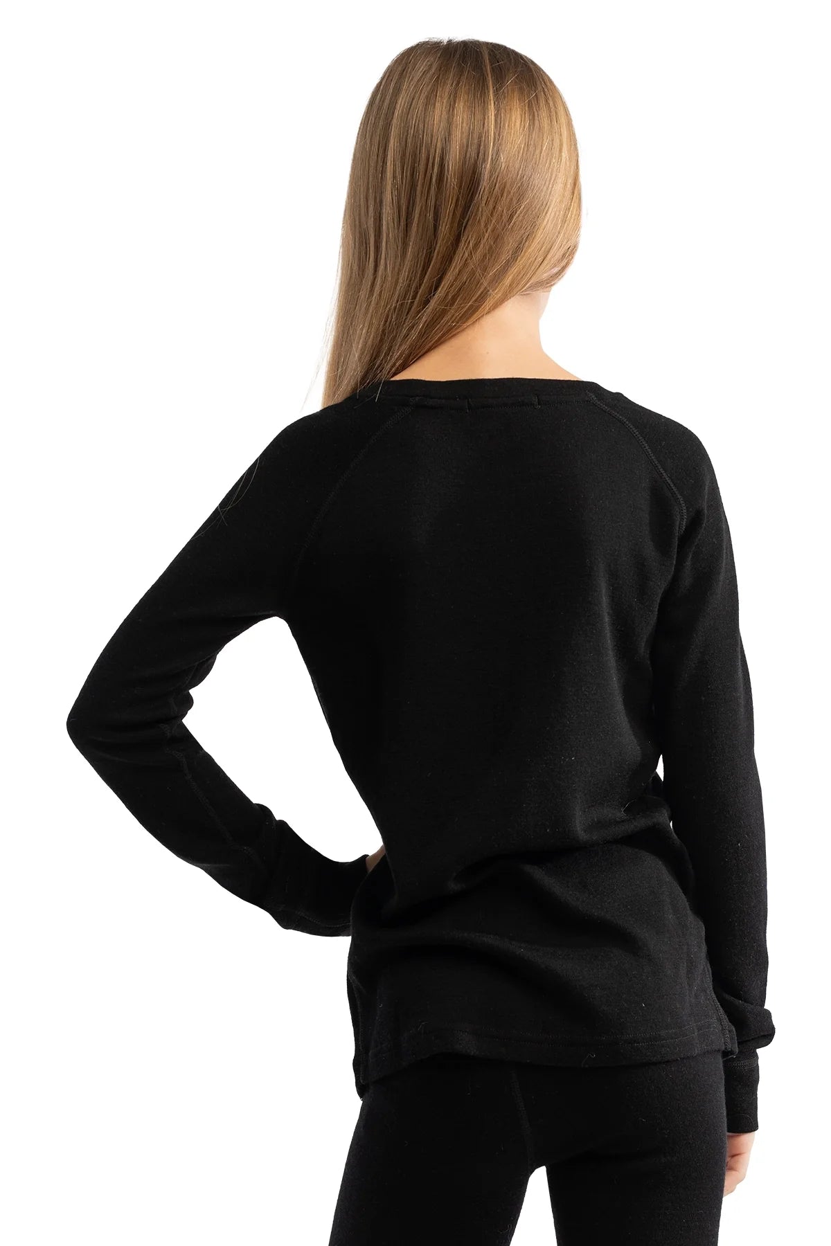 Kids' Merino Wool Long Sleeve 250 Black