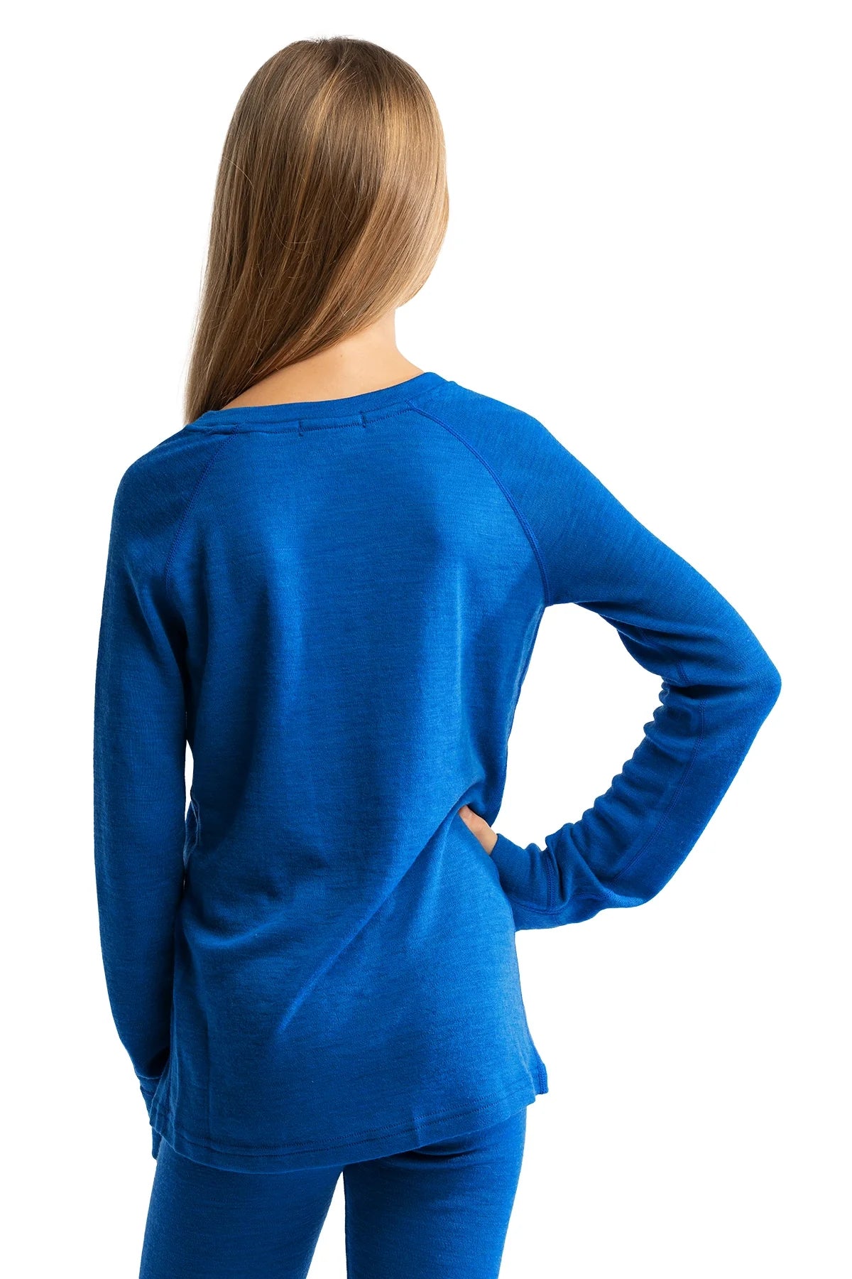 Kids' Merino Wool Long Sleeve 250 Cobalt Blue