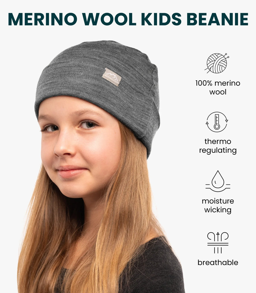 Kids' Beanie Grey Melange