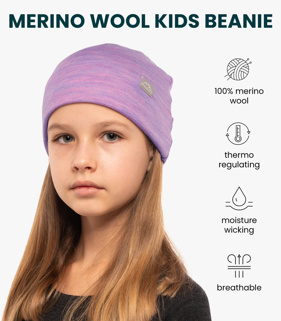 Kids' Beanie Heather Lilac