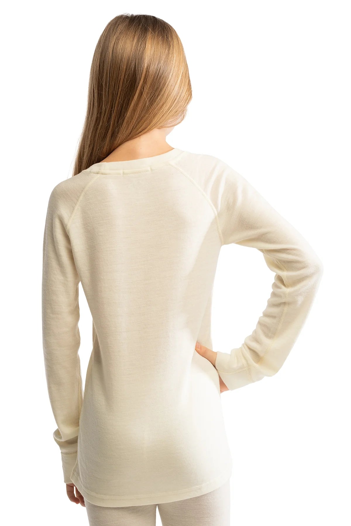 Kids' Merino Wool Long Sleeve 250 Natural Merinos