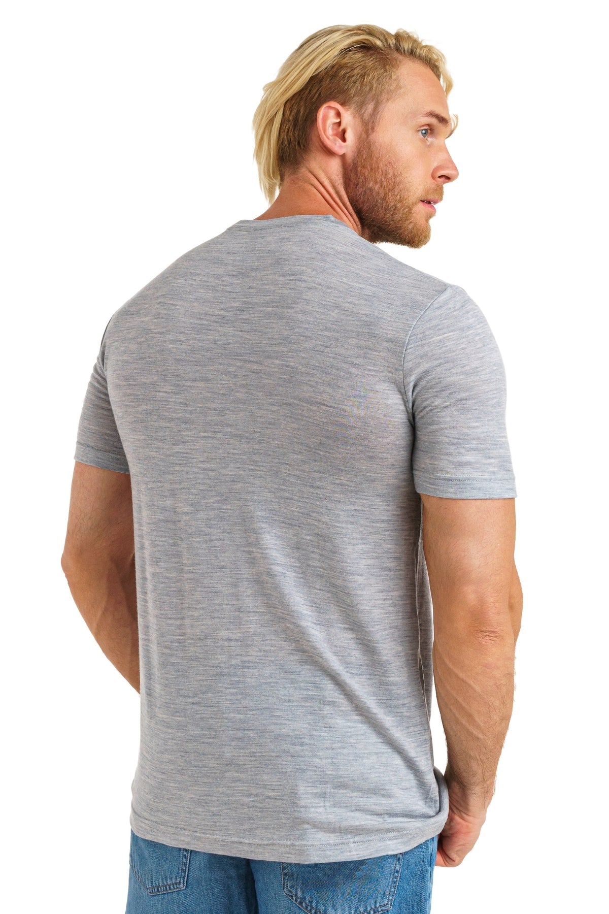 Men's Merino T-shirt 180 Grey Melange (+socks)