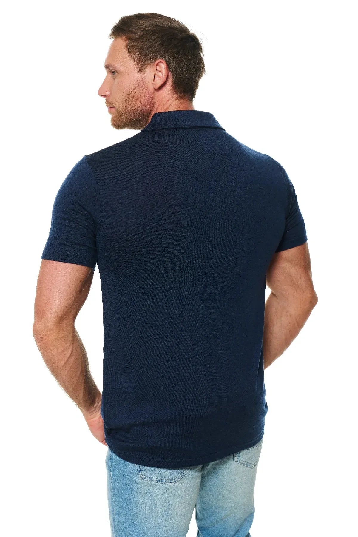 Men's Merino Polo 180 Midnight Navy