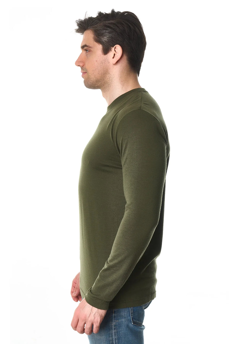 Men's Merino Long Sleeve 190 Dark Olive